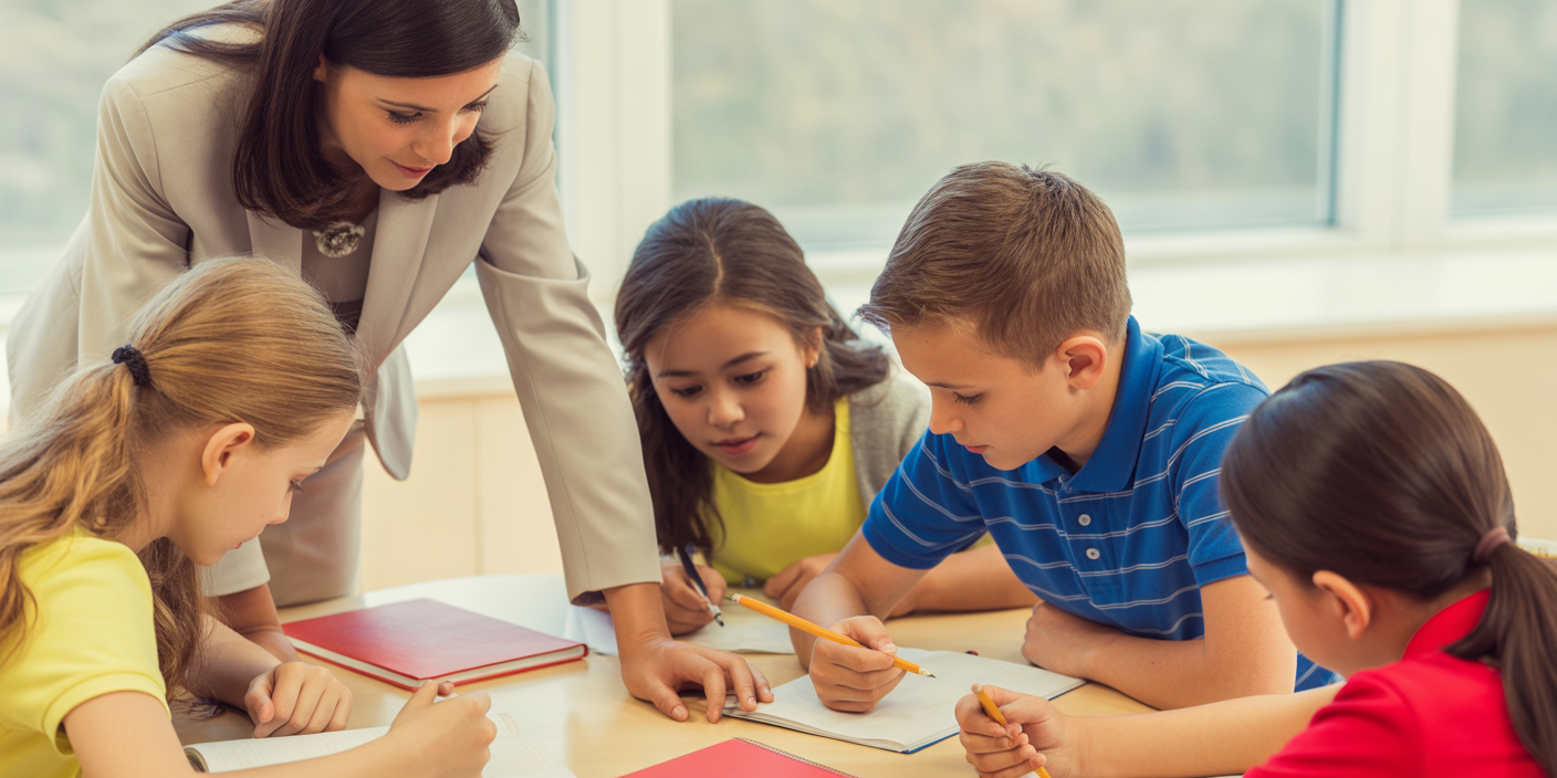 Children at a Tutoring session